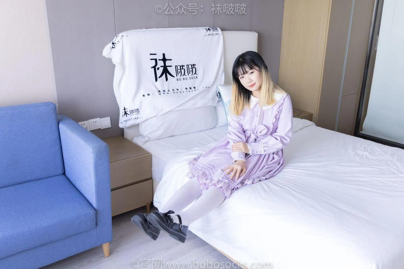 [BoBoSocks袜啵啵]NO.079 砂糖-皮鞋、厚白丝（花絮版） [140P]插图9